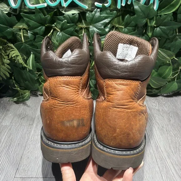 Georgia Work 6” G6312 Steel Toe Brown Mens Size 10.5 M Boots